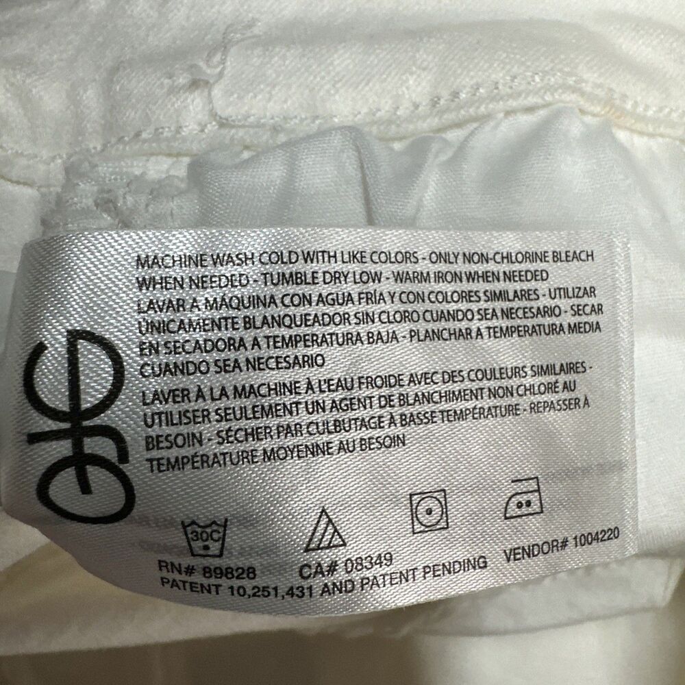 Nine West Chrystie Capri Pants Jeans Size 12 White Relaxed Mid-Rise Casual NWT - Picture 7 of 9